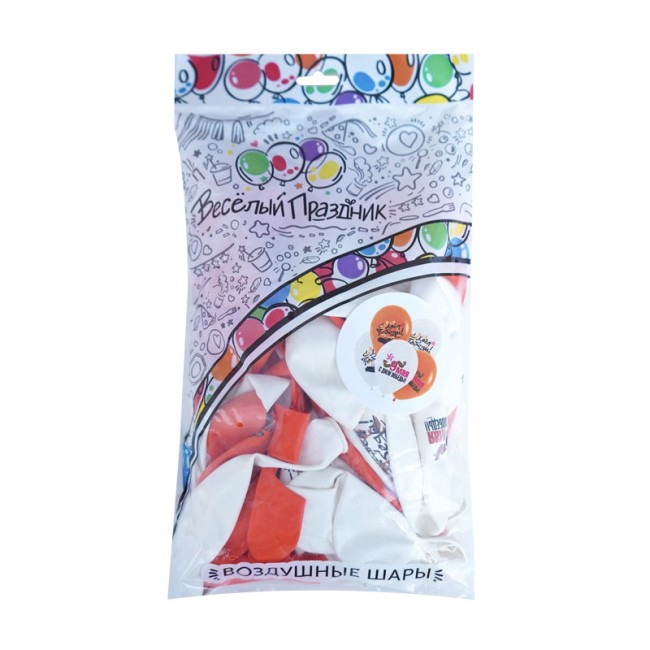 Вп (12''/30 см) С Днём Победы (9 мая), Ассорти Пастель, 50 шт.