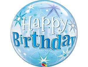 Q BUBBLE (22"/56 см) HB Искры синий (1 шт.)