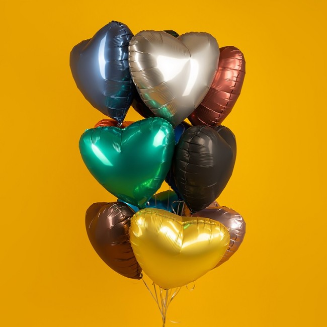 Fm (18''/46 см) СЕРДЦЕ Сатин Mushroom, 1 шт.