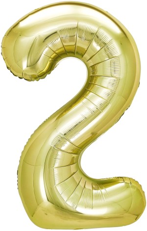 Fa (40''/102 см) Цифра, 2, Белое золото, 1 шт. в уп.