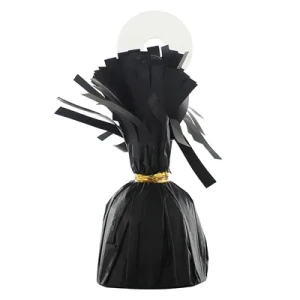 Грузик д/шара Конус черный сатин 170гр