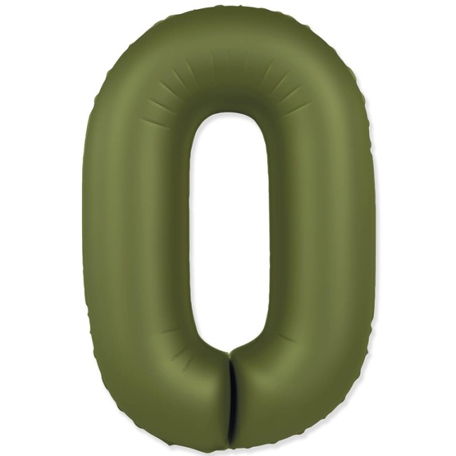 Fm (40''/102 см) Цифра, 0 SLIM Olive Green, 1 шт. в уп.
