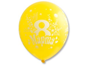 Вз (12''/30 см) /Шелкография пастель 8 Марта, 50 шт.