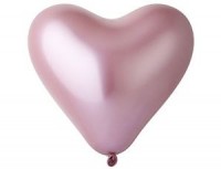 Gm Сердце (12''/30 см) /91 Хром Shiny Pink, 25 шт.