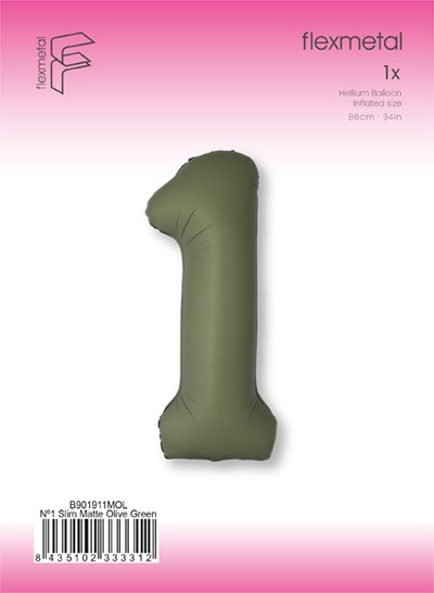 Fm (40''/102 см) Цифра, 1 SLIM Olive Green, 1 шт.