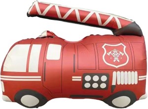 Fa (26''/66 см) Фигура, Пожарная машина, Красный, Сатин, 1 шт. в уп.
