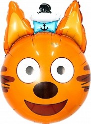 Ag (19''/48 см) Фигура, Голова, Три Кота, Коржик, 1 шт.