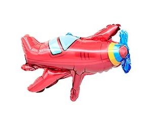 Вз (12"/30 см) Мини-фигура с клапаном, Самолет ретро красный, 5 шт.