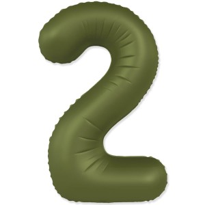 Fm (40''/102 см) Цифра, 2 SLIM Olive Green, 1 шт. в уп.