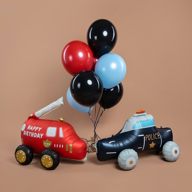 Fa 3D (26''/66 см) Фигура, Пожарная машина, Сатин, 1 шт. в уп.