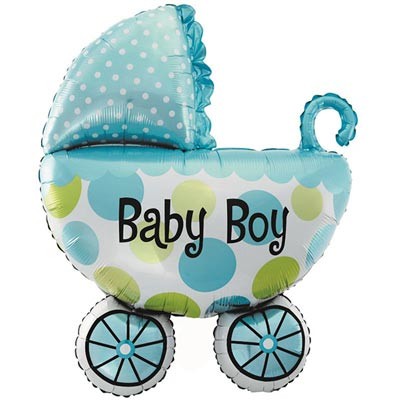 An (12"/25 см) /Мини-фигура, Коляска голубая А30 (5 шт)
