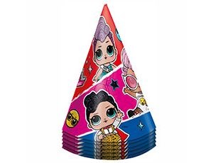 Набор колпачков куклы ЛОЛ диско 6шт