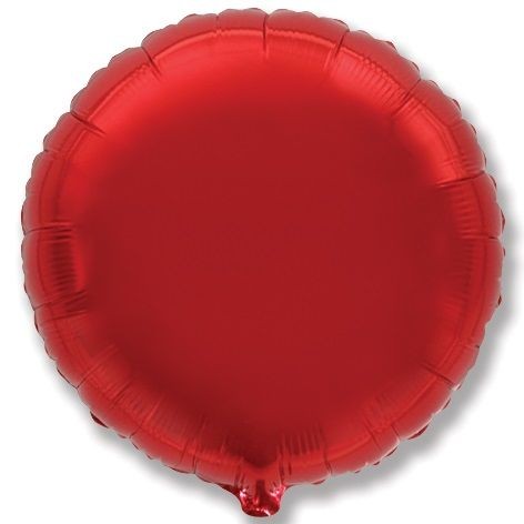 Fm (9''/23 см) КРУГ Металлик Red, 5 шт.