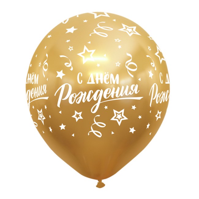 Вп (12''/30 см) СДР Конфетти, Ассорти Хром, 50 шт.