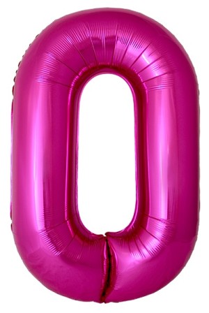 Fm (40''/102 см) Цифра, 0 Slim, Фуше, Металлик, 1 шт. в уп.