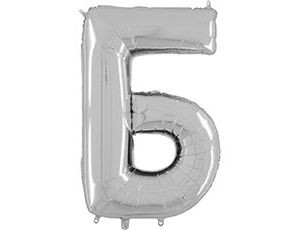 Gr БУКВА "Б" (26"/66 см) Silver (1 шт.)