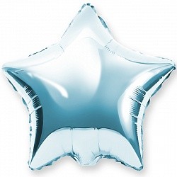 Fa (10''/25 см) Мини-звезда с клапаном, Светло-голубой, 5 шт.