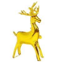 Вх (48"/123 см) Ходячая фигура Олень золотой (воздух), 1 шт.
