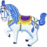 Fm (15''/38 см) /Мини-фигура, Лошадь карусельная, Синяя, 5 шт