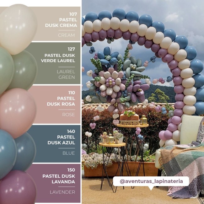 Sp (5''/13 см) Кремовый (107), пастель ретро, 100 шт.