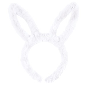 Ободок, Зайка, Нежные ушки, Белый, 1 шт.