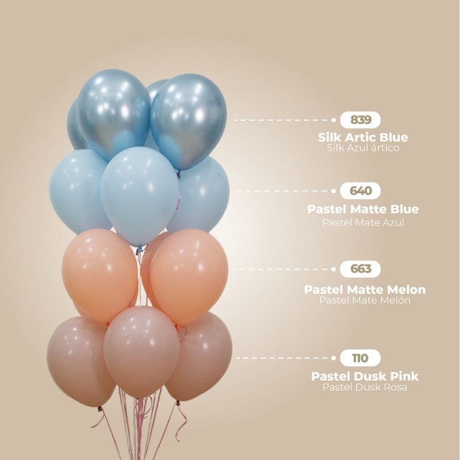 Sp (12''/30 см) Арктический голубой (839), шелк, 12 шт.