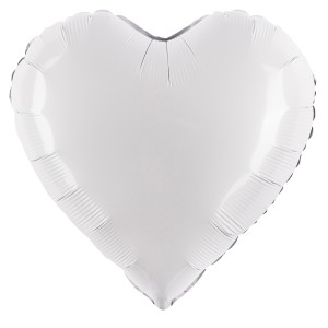 Fa (32''/81 см) Сердце, Белый, 1 шт.