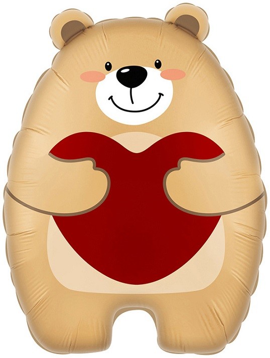 Fa (21''/53 см) Фигура, Мишка с сердцем, 1 шт.