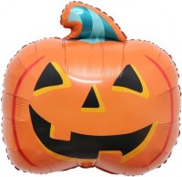 Fa (28"/71 см) Фигура, Страшная тыква на Хэллоуин, Оранжевый, 1 шт.
