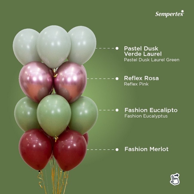 Sp (18''/46 см) Эвкалипт (027), пастель, 5 шт.