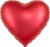 Fa (30''/76 см) Сердце, Красный, Сатин, 1 шт. в уп.