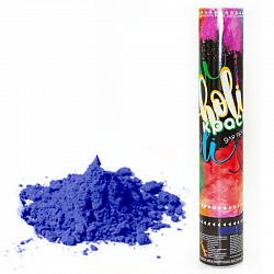 Пневмохлопушка (12''/30 см), Краска Холи, Голубой, 1 шт.