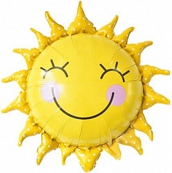 Fa с клапаном (17''/43 см) Мини-фигура, Солнце, Желтый, 5 шт.