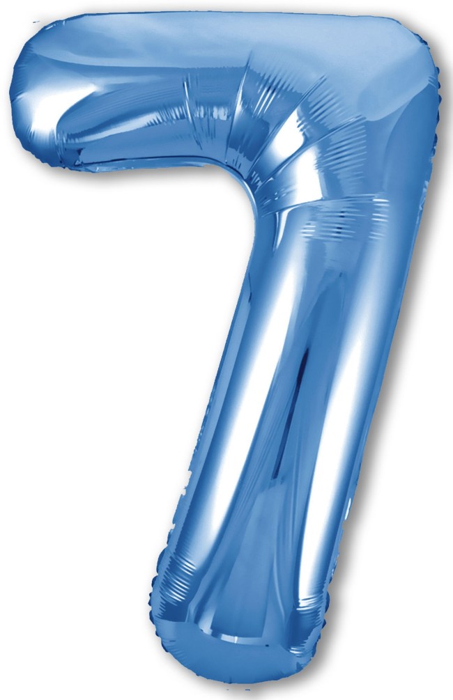 Ag (40"/102 см) Цифра, 7 Slim, Синий, в упаковке 1 шт.