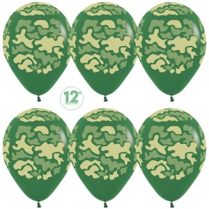 Sp (12&quot;/30 см) Камуфляж, Темно-Зеленый Пастель, 5 ст.,25 шт.