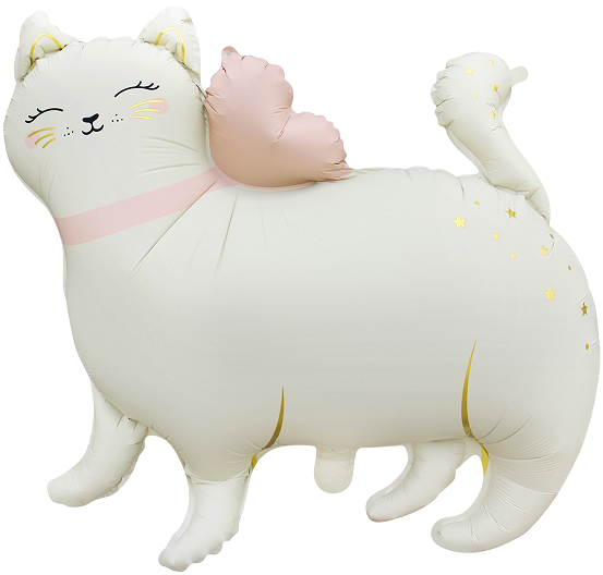 Fa (27''/69 см) Фигура, Кошечка с бантом, Сатин, 1 шт.