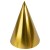 Колпаки, Золото, Металлик, 16 см, 6 шт. в упак.