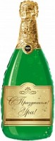 Fa (37"/94 см) Фигура, Бутылка Шампанское, С Праздником!, 1 шт. в упак.