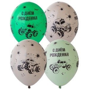 Bb (14''/35 см) /Шелкография кристалл С ДР Монстр-Трак, 25 шт.
