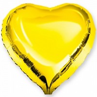 Fa (10"/25 см) Мини-сердце с клапаном, Золото, 5 шт.