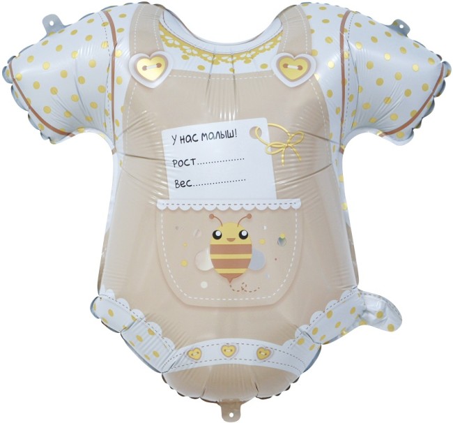 Fa (23"/58 см) Фигура, Боди для малыша, Ванильное золото, 1 шт. в уп.