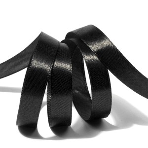 Лента атласная 12мм*22,5м 3173 черный