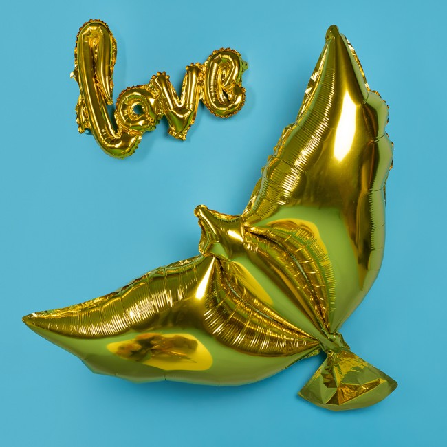 Fa  (41"/104 см) Фигура, Голубь, Золото, 1 шт.