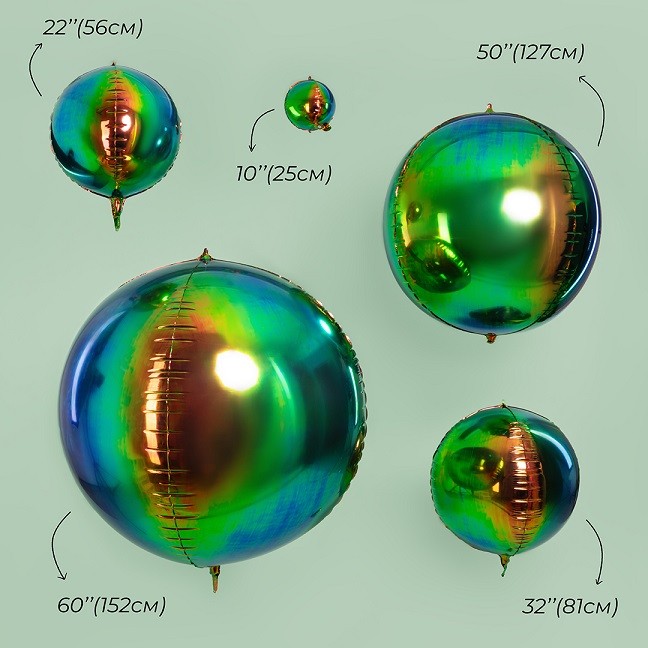 Fa 3D (32''/81 см) Сфера, Фантом, Хамелеон, 1 шт. в уп.