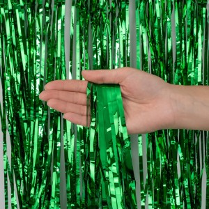 Занавес Дождик Зеленый, Металлик, 100*200 см, 1 шт. Занавес Дождик Зеленый, Металлик, 100*200 см, 1 шт.