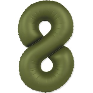 Fm (40''/102 см) Цифра, 8 SLIM Olive Green, 1 шт. в уп.