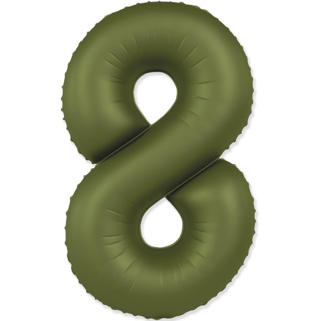 Fm (40''/102 см) Цифра, 8 SLIM Olive Green, 1 шт. в уп.