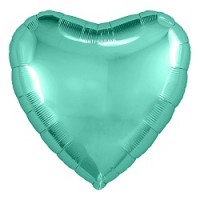 Ag (30"/76 см) Б/РИС Сердце, Бискайский зеленый, 1 шт. в упак.