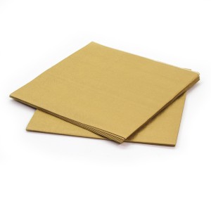 Салфетки, Золото, 33*33 см, 12 шт.