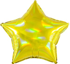 Fa (18''/46 см) Звезда, Перламутровый блеск, Золото, Голография, 1 шт.